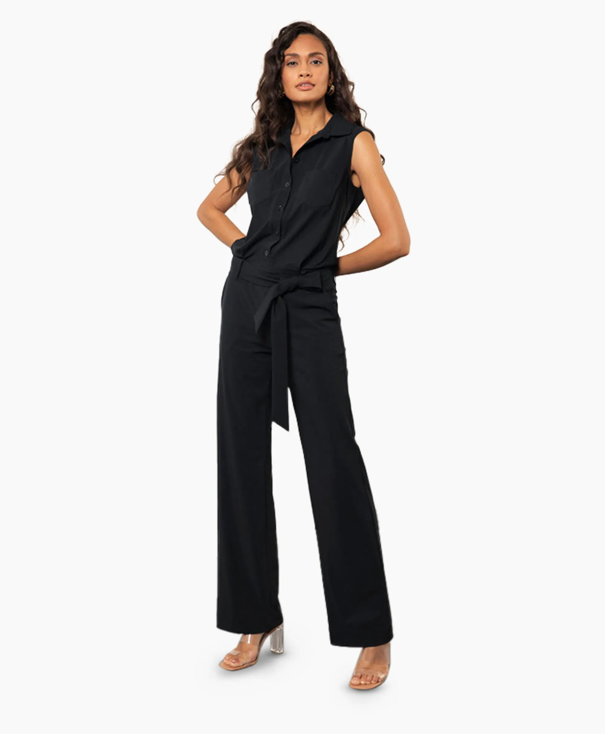 Studio Anneloes Jumpsuit Angel Sls Zwart Dessin*Dames Jumpsuits
