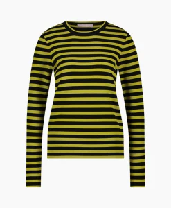 Studio Anneloes Pullover Luna Stripe Zwart Dessin*Dames Truien