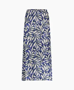Studio Anneloes Rok Janou Satin Flower Skirt Blauw*Dames Rokken