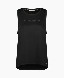 Studio Anneloes Top Elza Sport Zwart Dessin*Dames T-Shirts & Tops