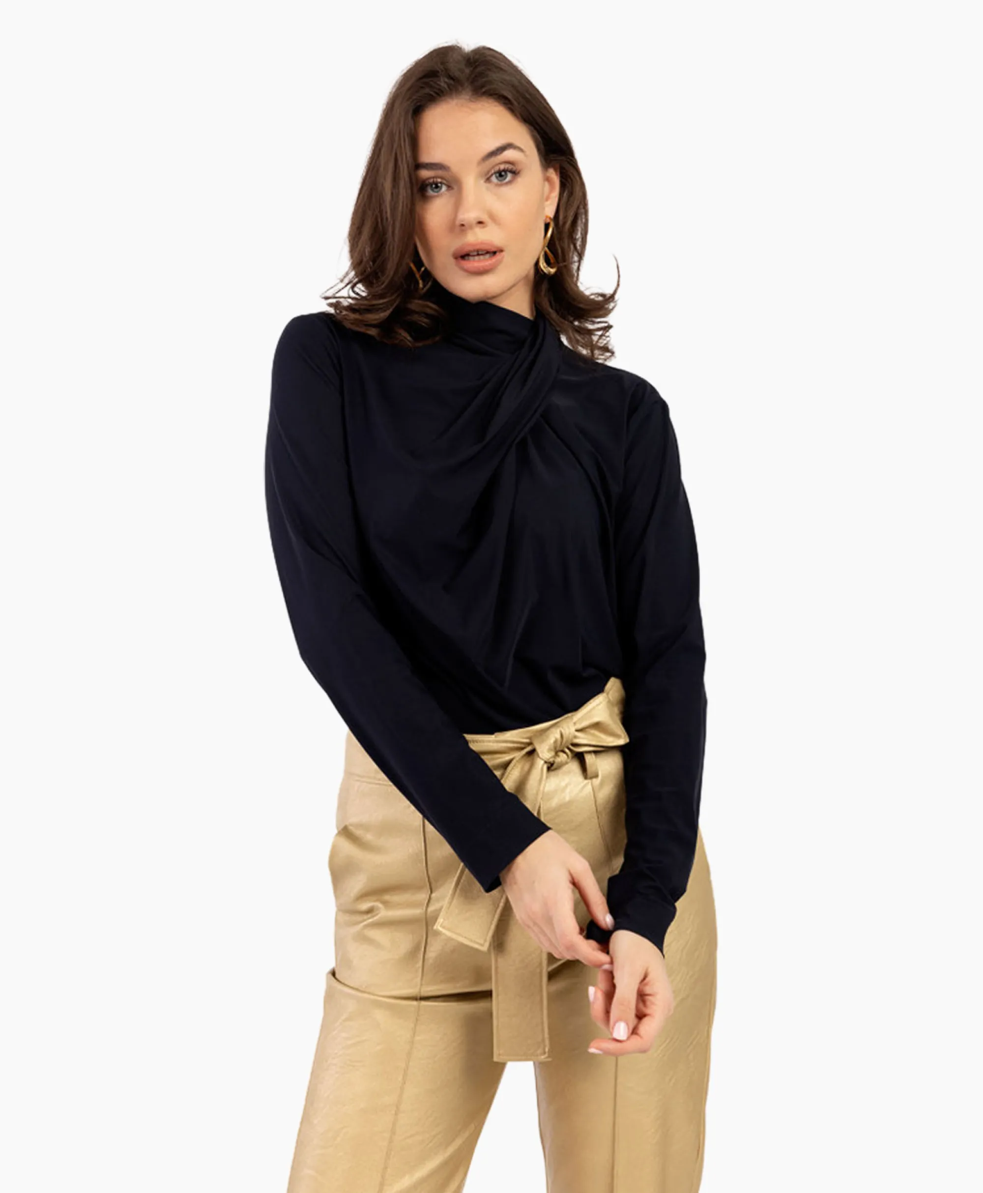 Studio Anneloes Top Lidia Donker Blauw*Dames T-Shirts & Tops