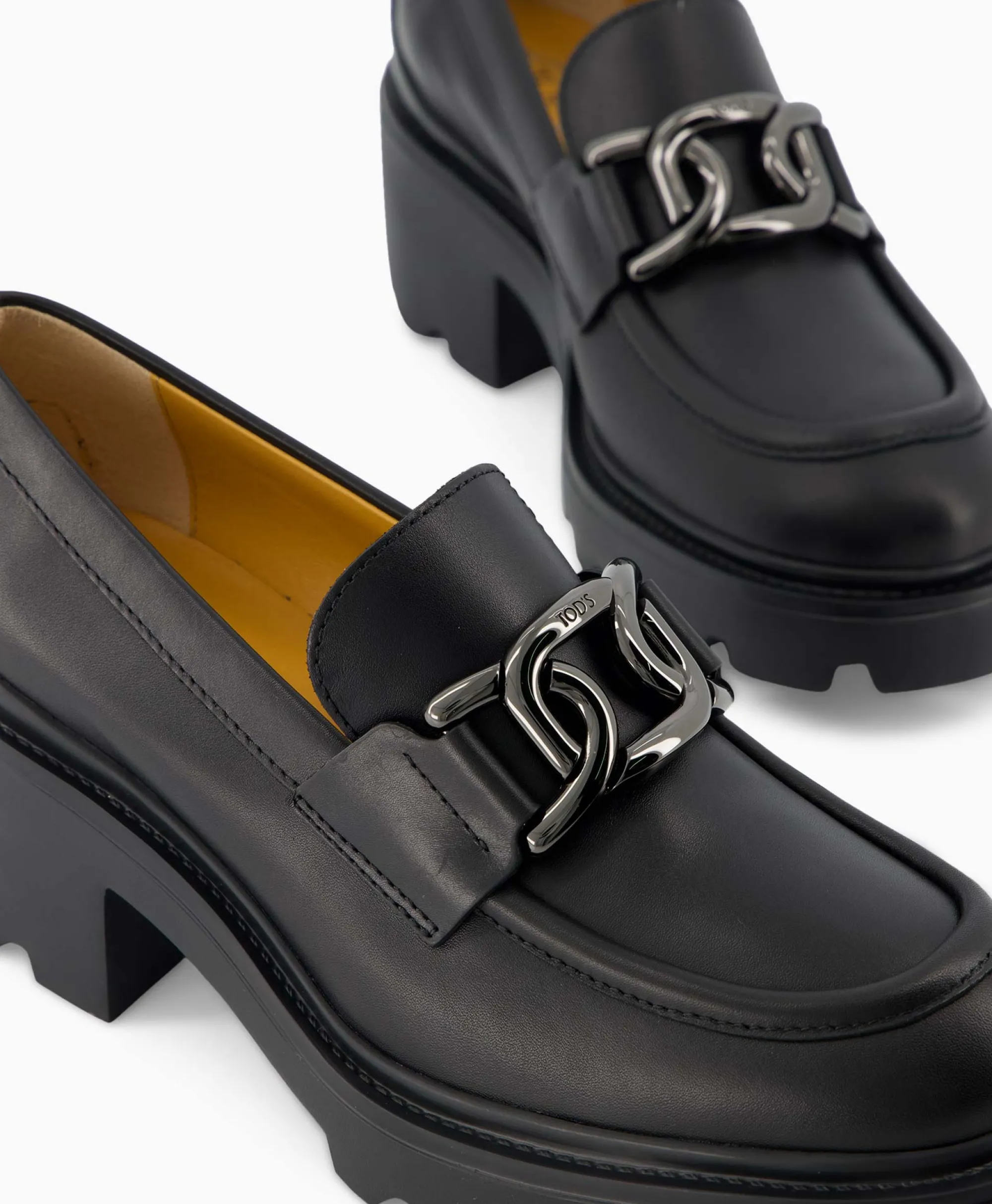 Tod's Tod's Tod's Loafer Gomma Carro Zwart*Dames Instappers