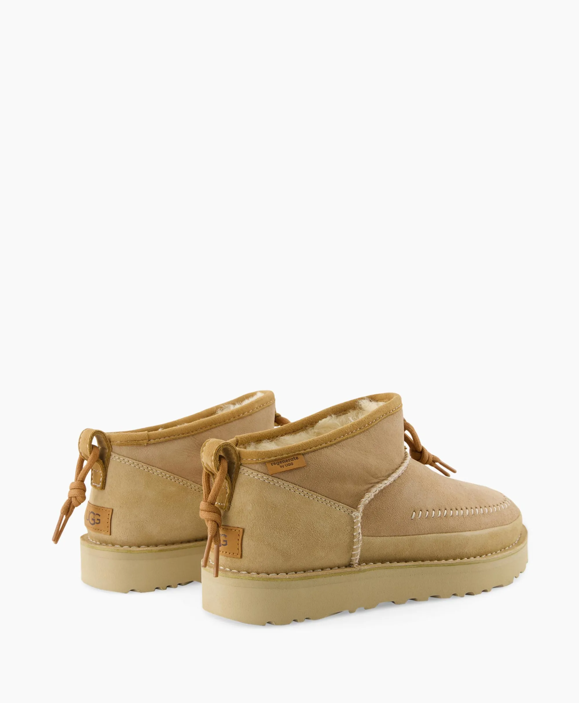 Ugg Enkellaars W Ultra Mini Crafted Regenerate Beige*Dames Laarzen