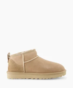 Ugg Enkellaars Winterboot Classic Ultra Mini Zand*Dames Laarzen