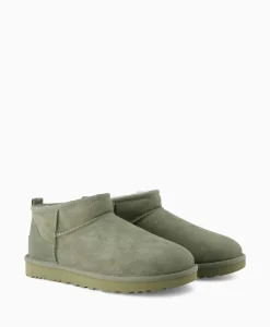 Ugg Enkellaars Winterboot Classic Ultra Mini Khaki*Heren Laarzen