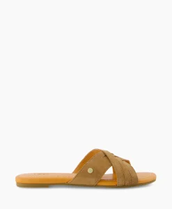 Ugg Sandaal Zonder Hak W Kenleigh Slide Bruin*Dames Sandalen