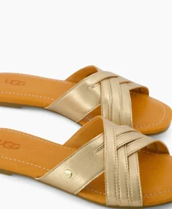 Ugg Sandaal Zonder Hak W Kenleigh Slide Goud*Dames Sandalen