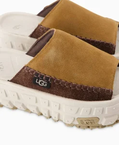 Ugg Sandaal Zonder Hak W Venture Daze Slide Licht Bruin*Dames Sandalen
