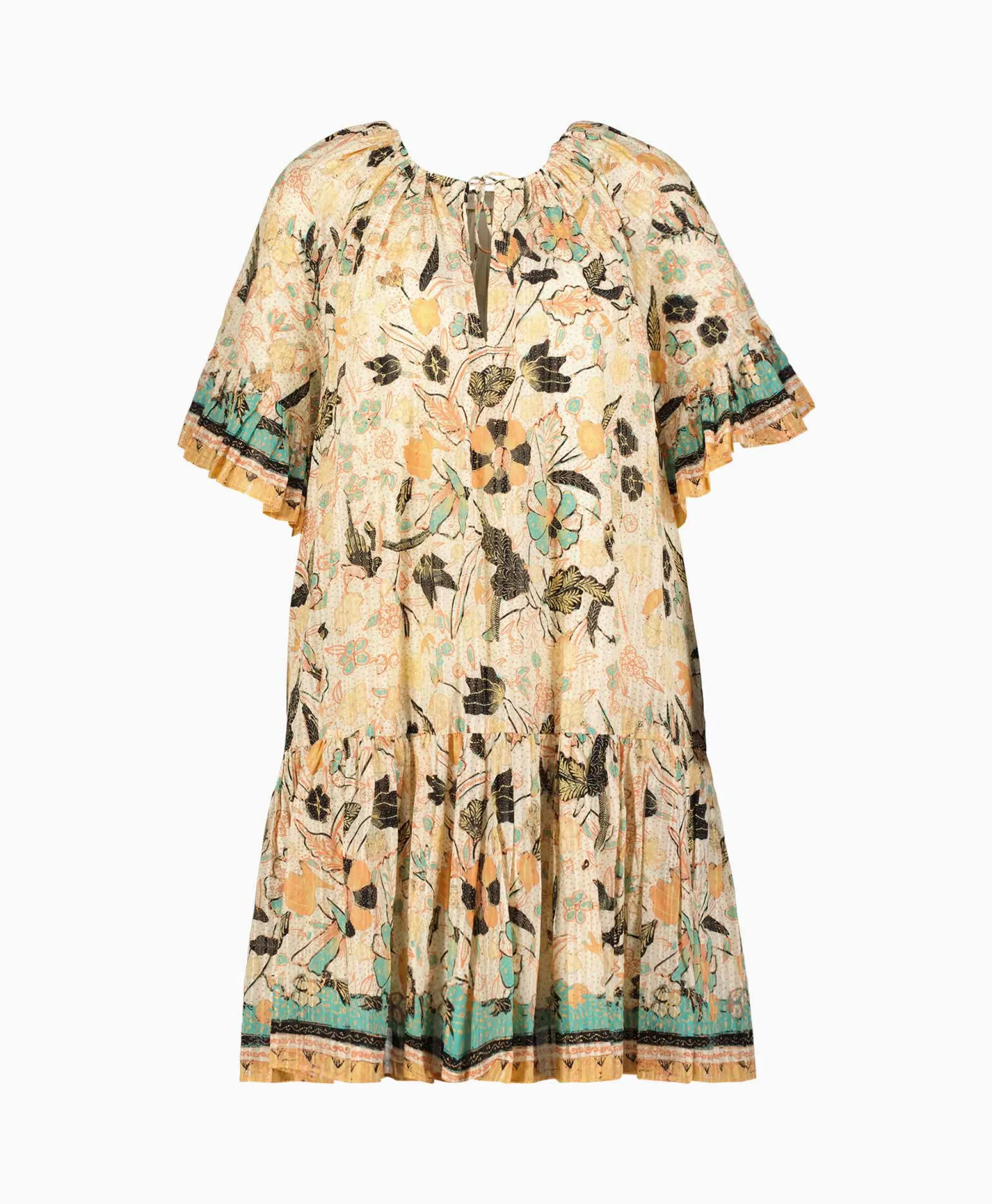 Ulla Johnson Mini Jurk Malie Ecru*Dames Jurken