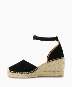 Via Vai Espadrille Flora Braid Zwart*Dames Instappers