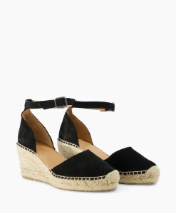Via Vai Espadrille Flora Braid Zwart*Dames Instappers