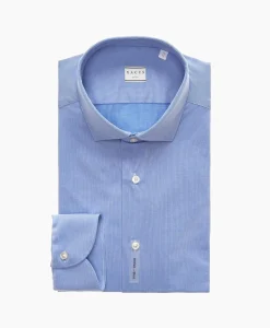 Xacus Active Shirt Blauw Dessin*Heren Overhemden