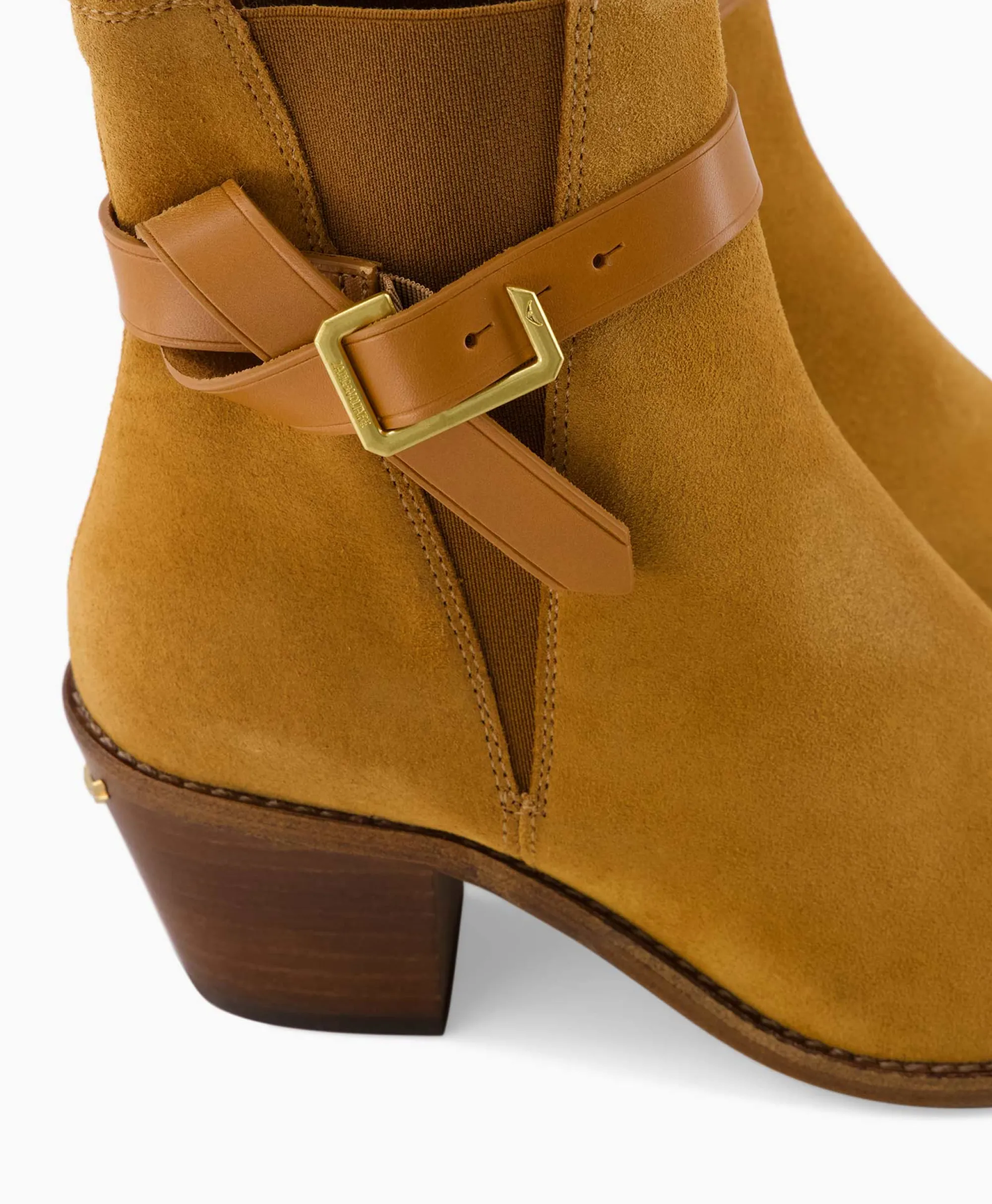 Zadig & Voltaire Zadig & Voltaire Enkellaars Tyler Cecilia Suede Bruin*Dames Laarzen