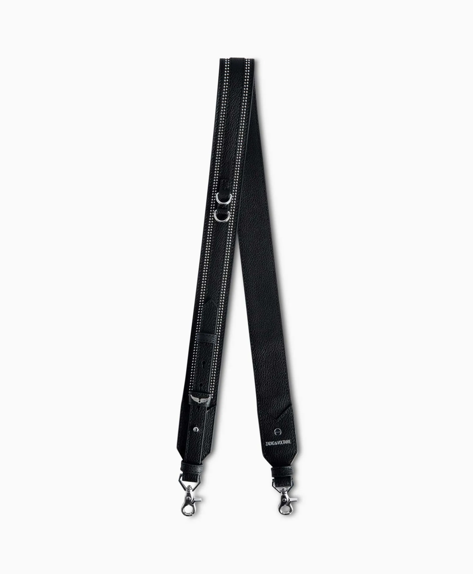 Zadig & Voltaire Zadig & Voltaire Riem Strap Adjustable Overstudded Zwart*Dames Riemen