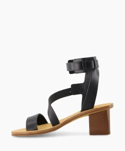 Zadig & Voltaire Zadig & Voltaire Sandaal Met Hak Cecilia Caprese Sandal Leather Zwart*Dames Sandalen